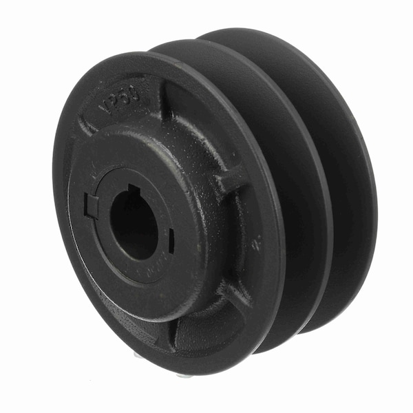 2 Groove Cast Iron Finish Bore Fhp Variable Pitch Sheave, 2VP50X1
